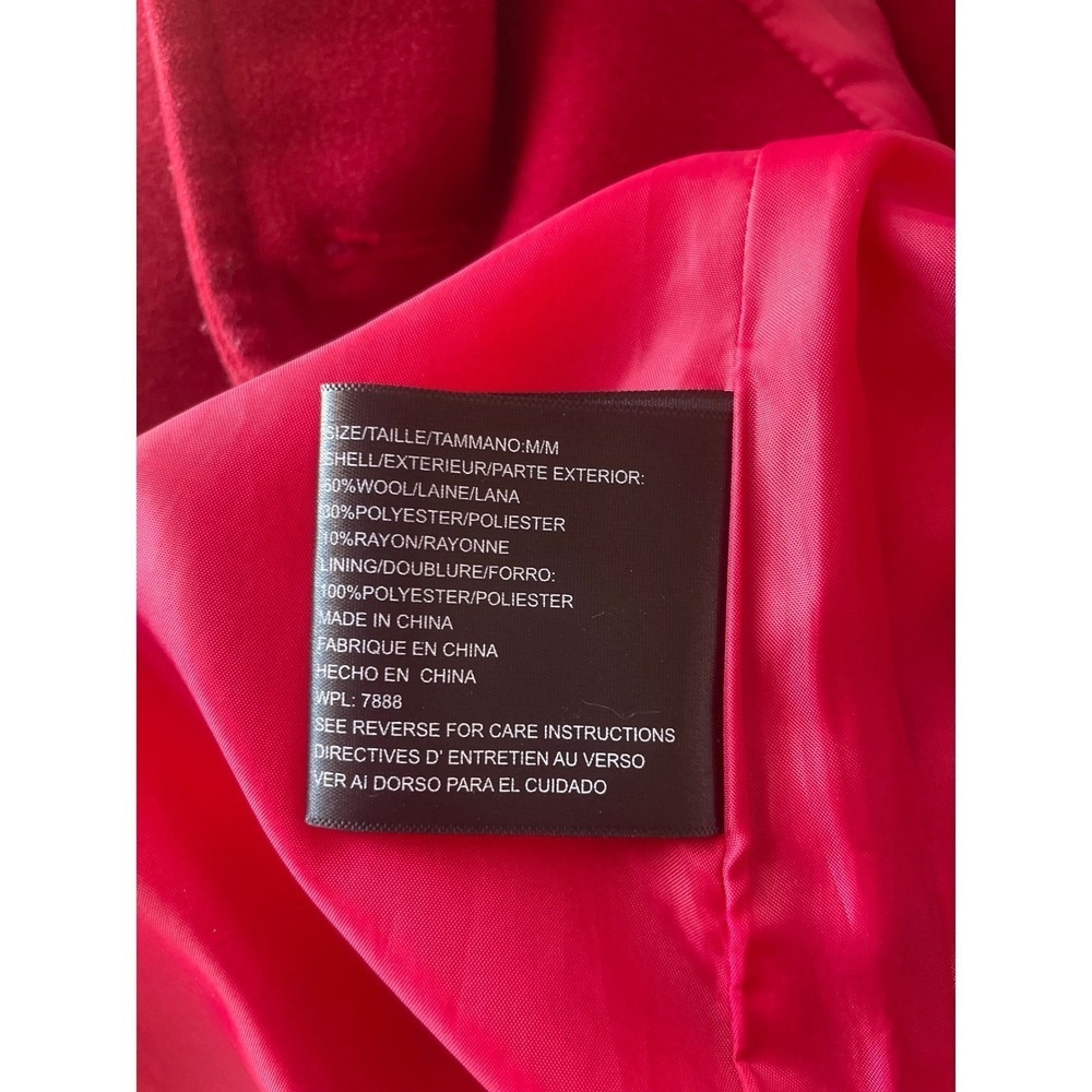 Michael Kors Red Pea Coat Size M - Picture 8 of 8